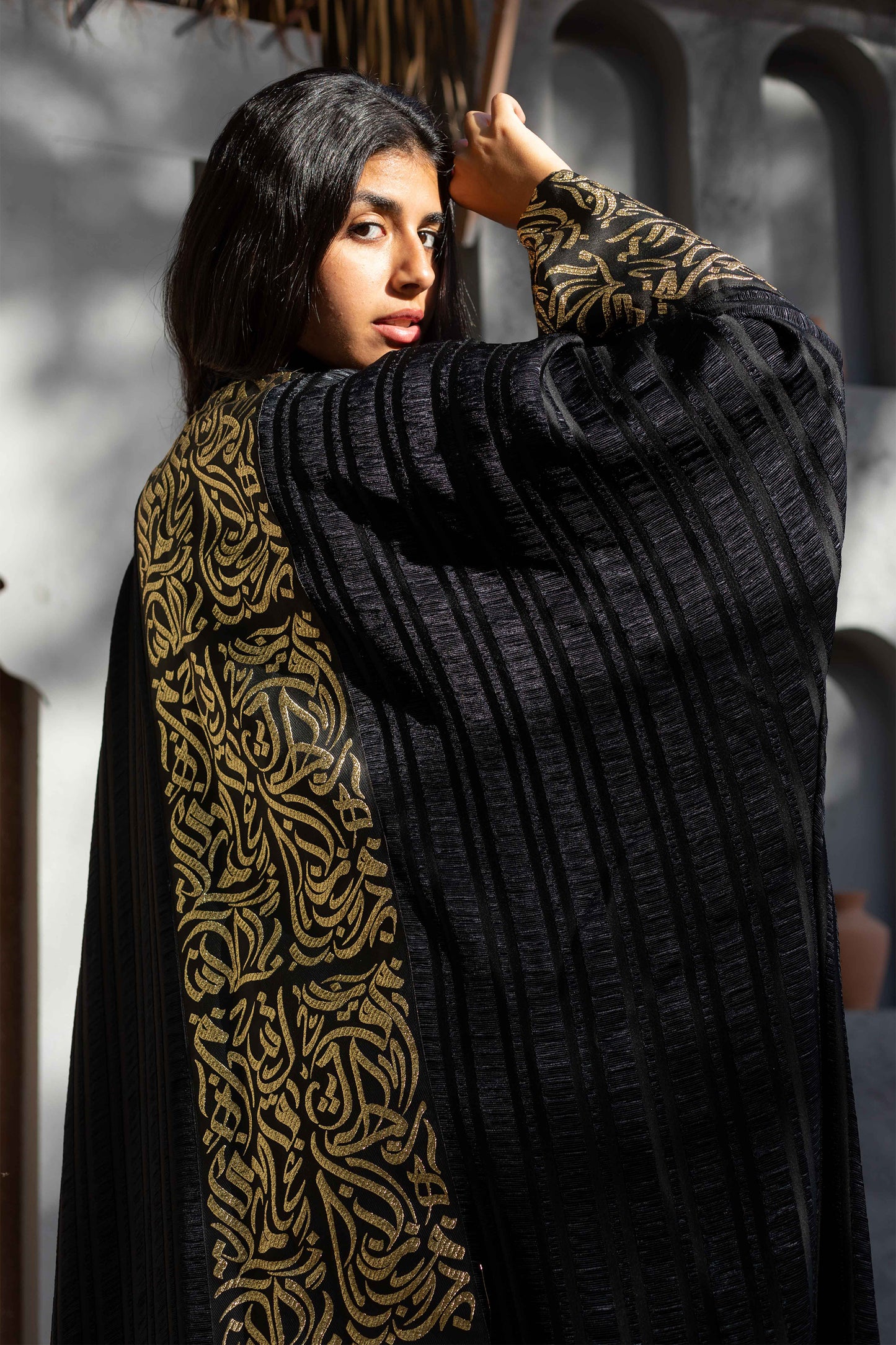 Ramadan Black Velvet Kaftan