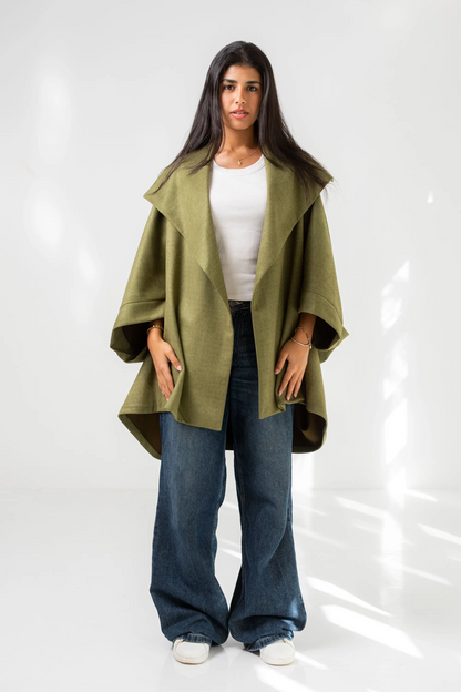 Olive Green Suede Jacket