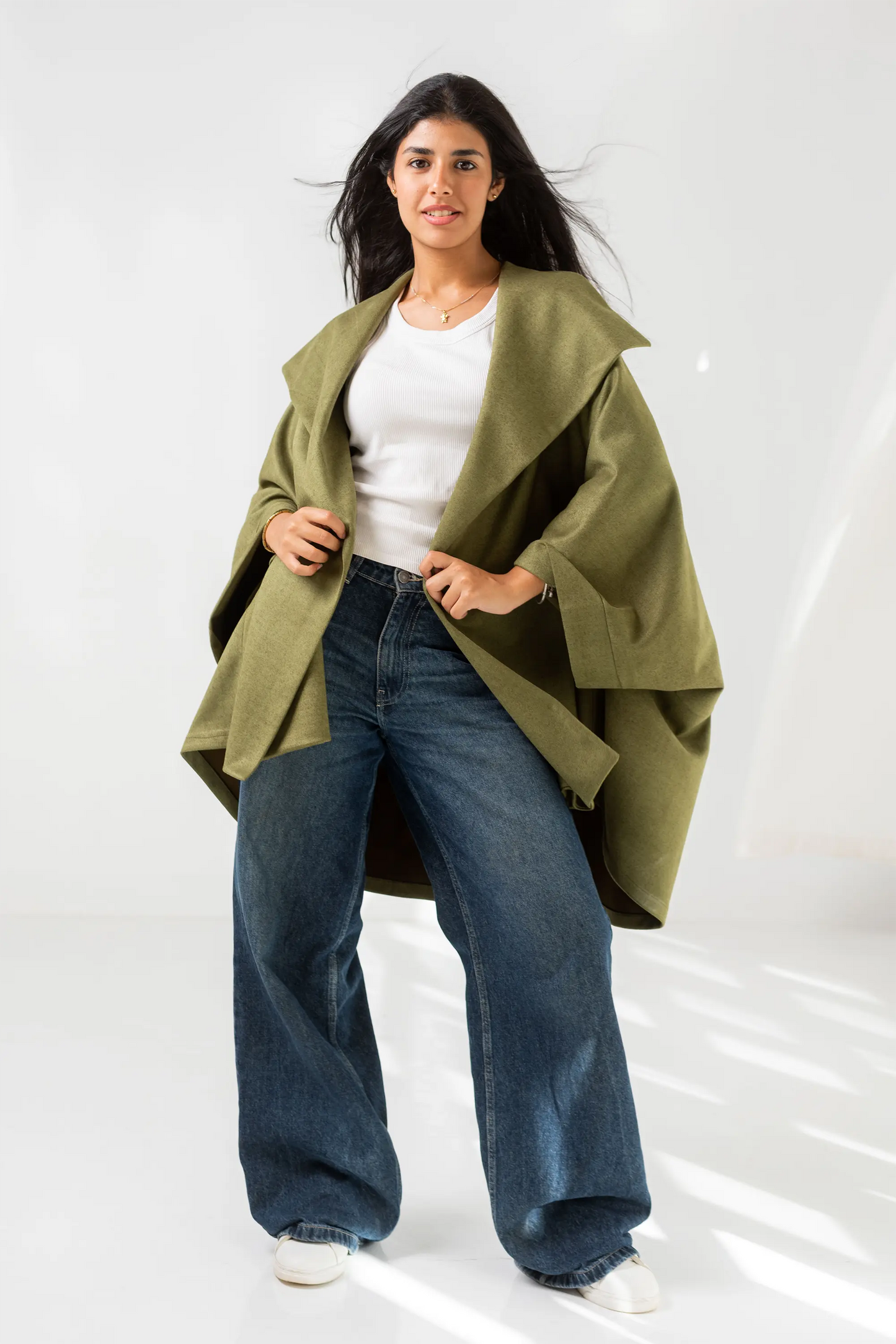 Olive Green Suede Jacket