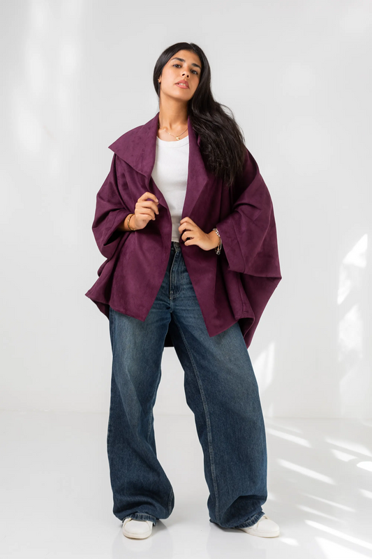 Burgundy Suede Jacket