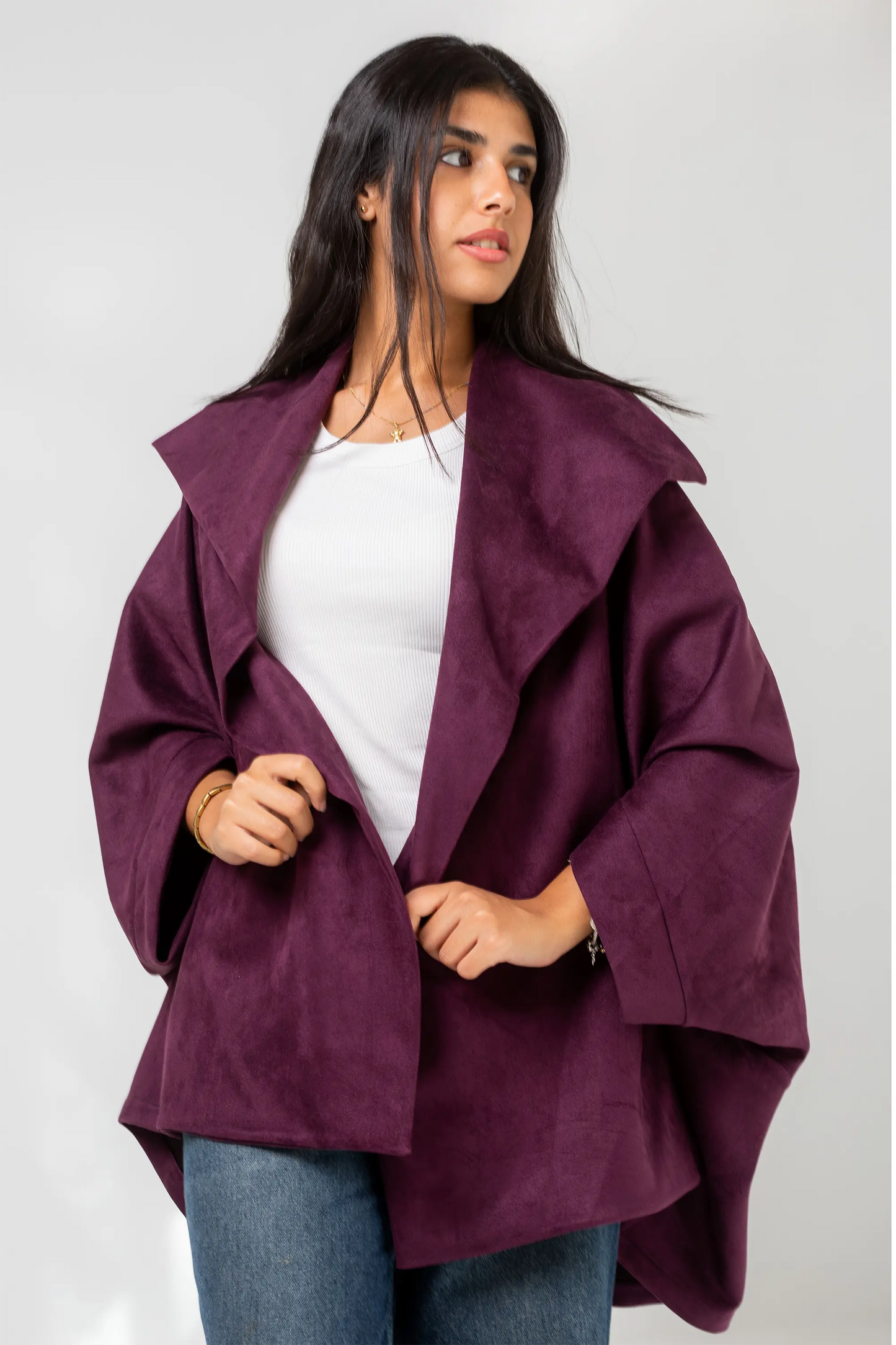 Burgundy Suede Jacket