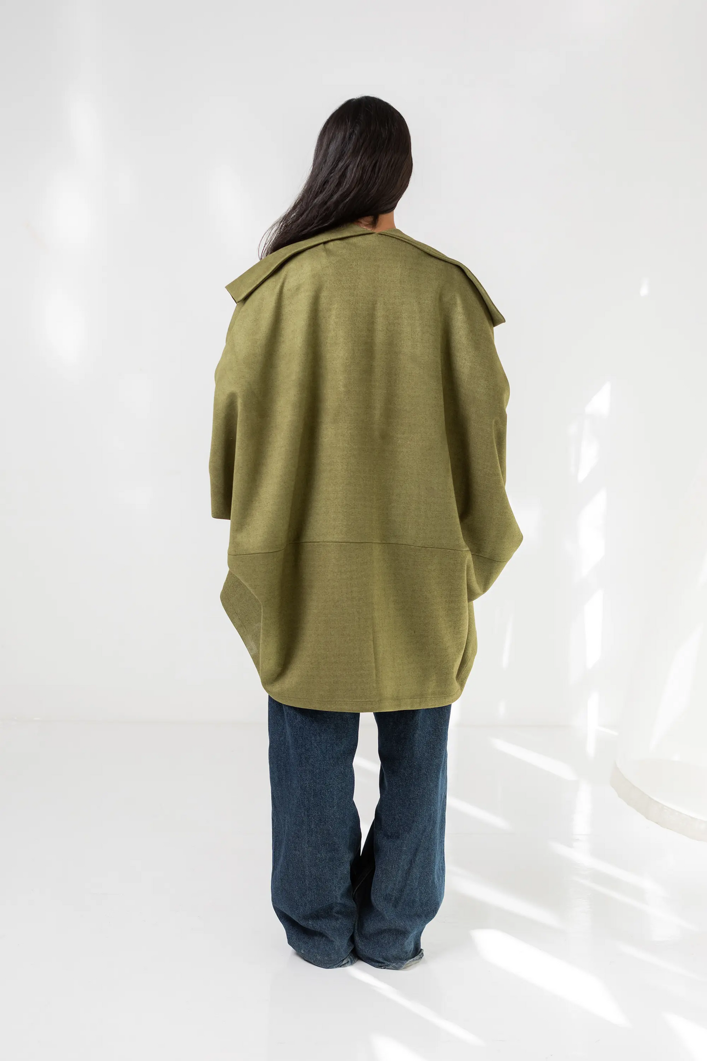 Olive Green Suede Jacket