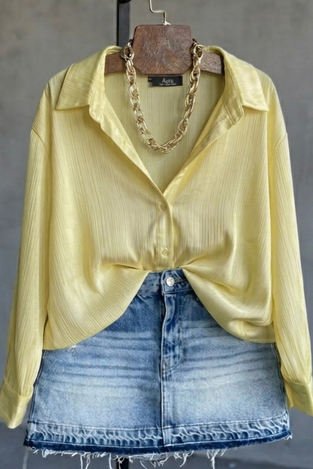Soft satin blend top