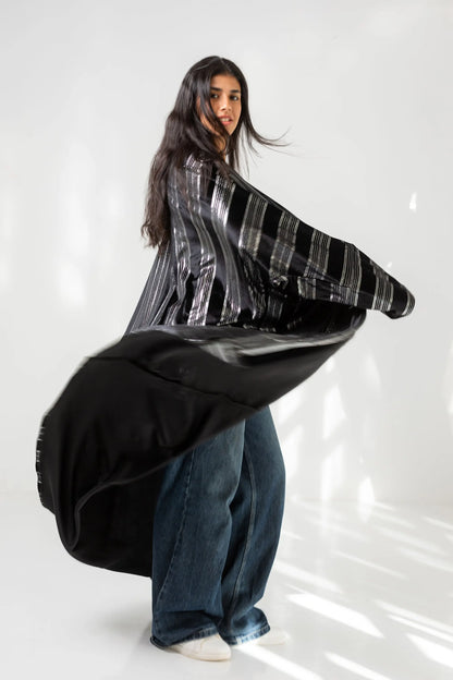 Silver Striped Kaftan