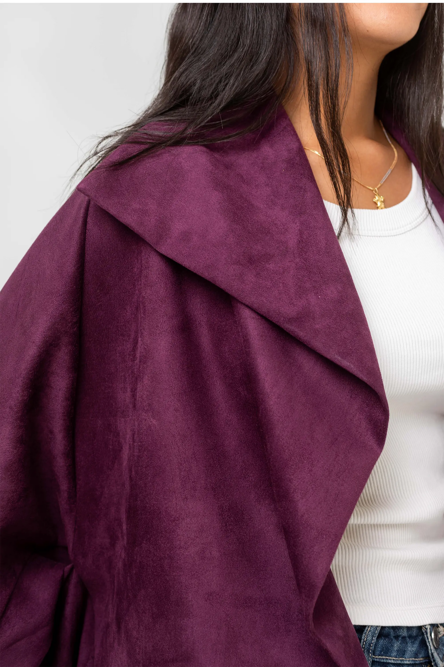 Burgundy Suede Jacket